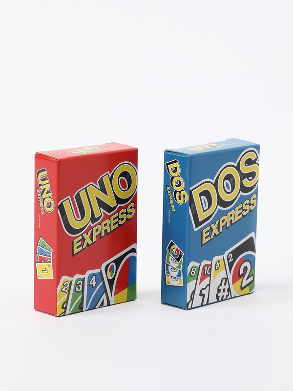 Pack of 2 decks of UNO and DOS playing cards