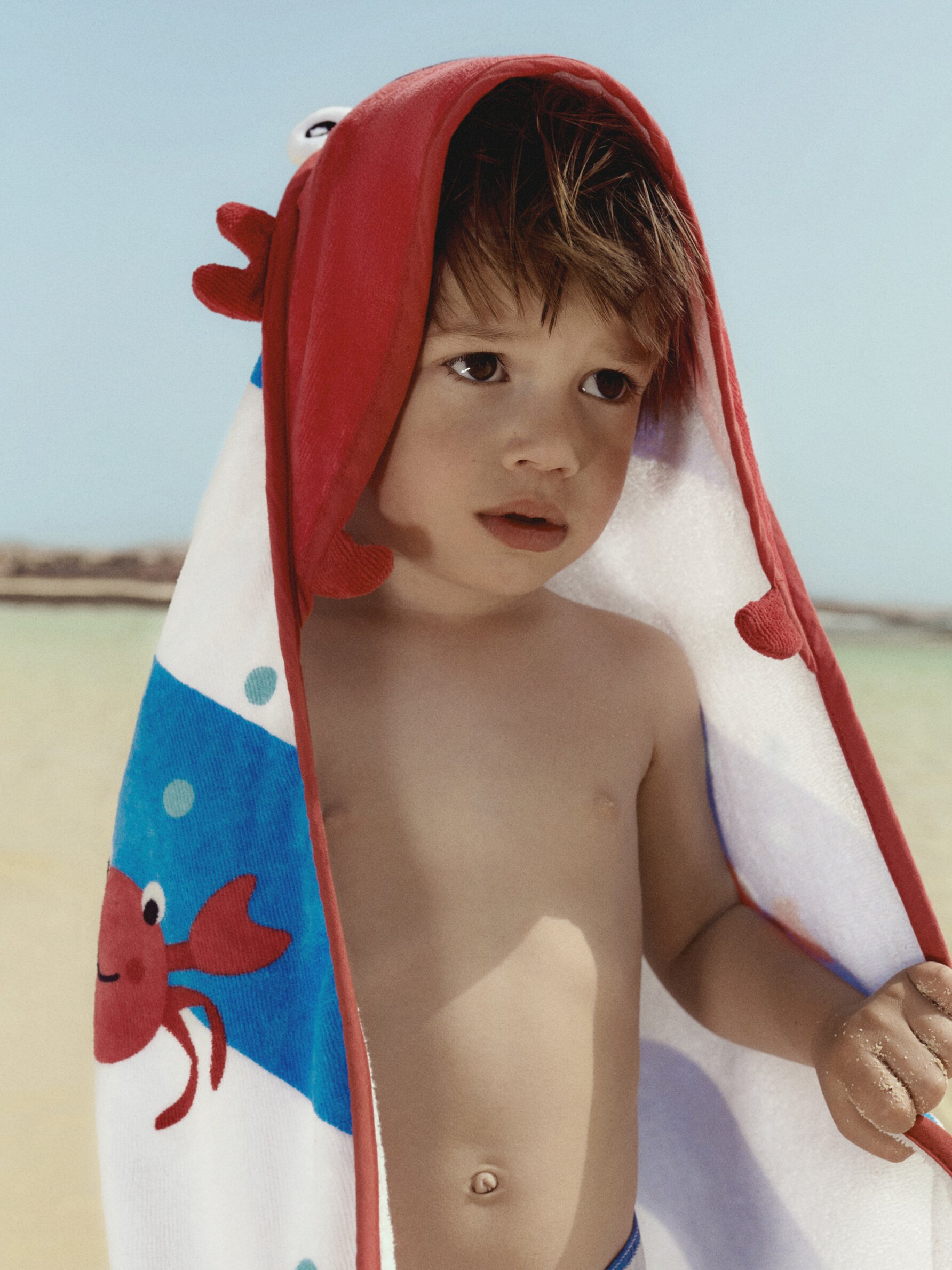 Crab best sale hooded towel
