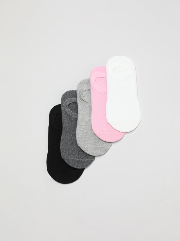 5-Pack of basic no-show socks