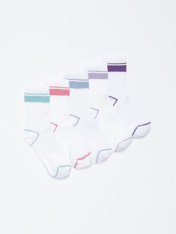 Pack of 5 pairs of sports socks