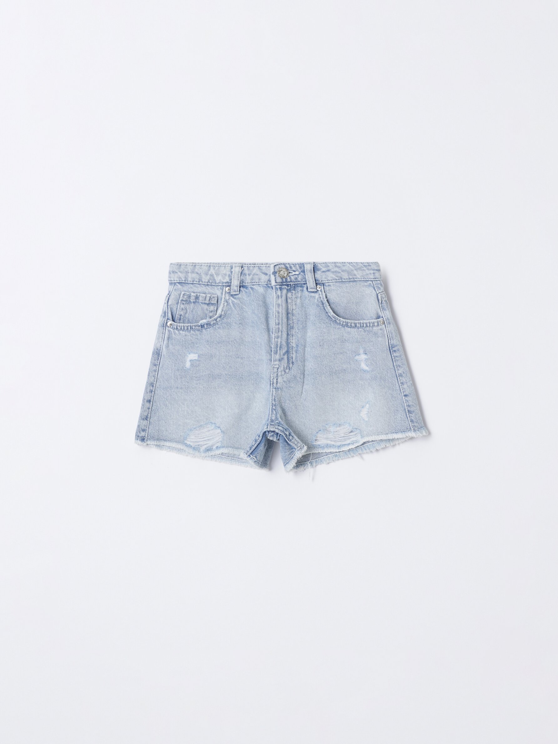 Kids high waisted jean on sale shorts