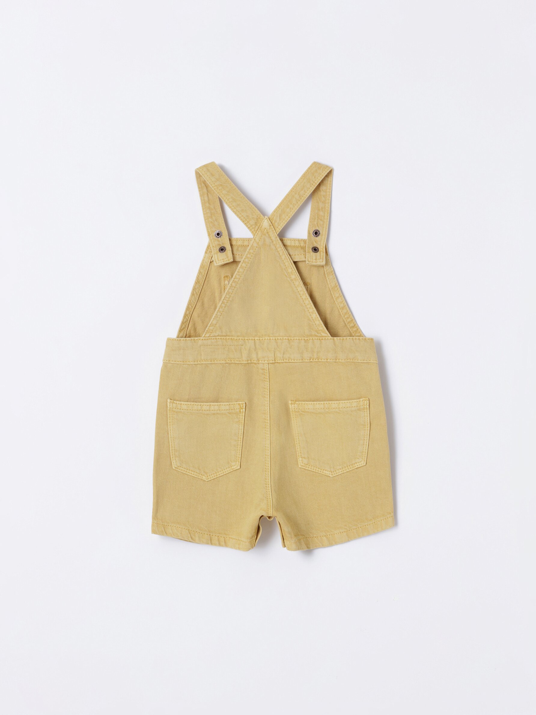 Yellow 2024 overalls shorts