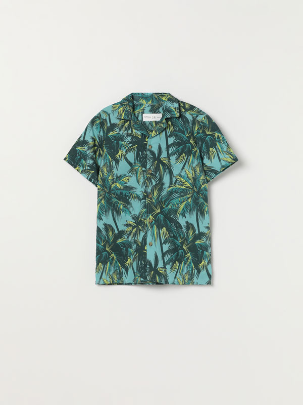 Resort print shirt
