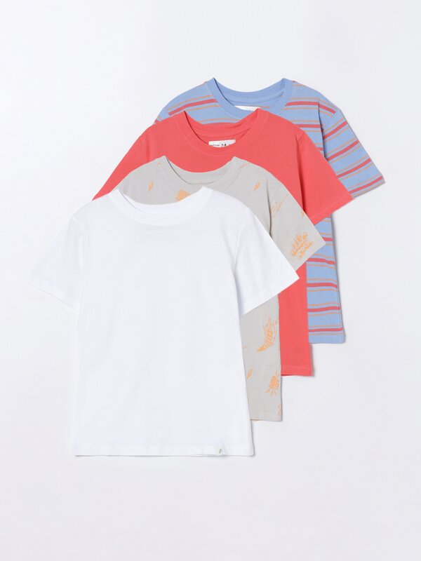 4-pack of assorted short sleeve T-shirts