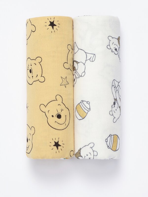 2’li Winnie the Pooh ©Disney desenli muslin seti