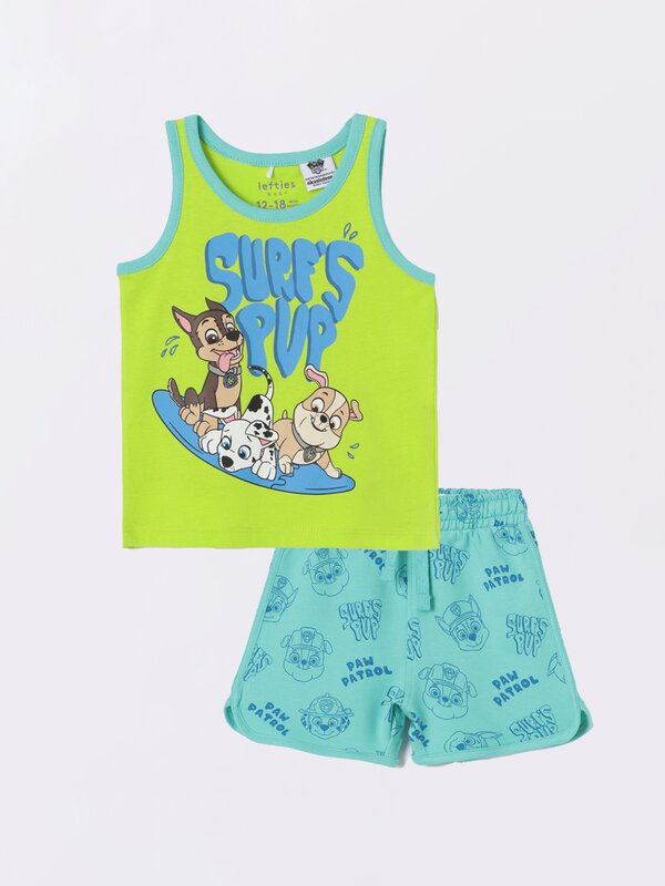 Paw Patrol © Nickelodeon T-shirt and Bermuda shorts set
