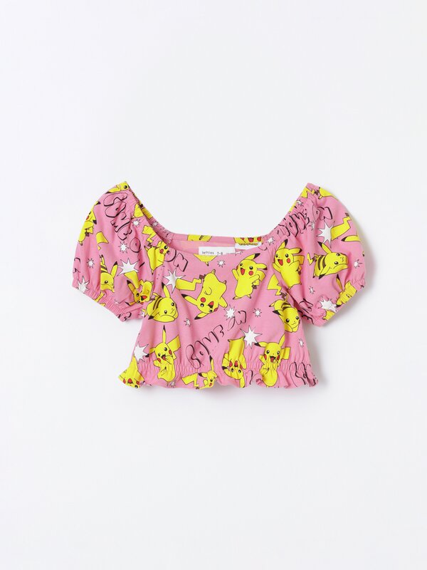 Pikachu Pokémon™ estanpatudun blusa