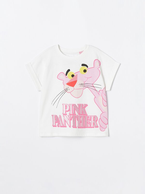T-shirt with The Pink Panther ™MGM maxi print