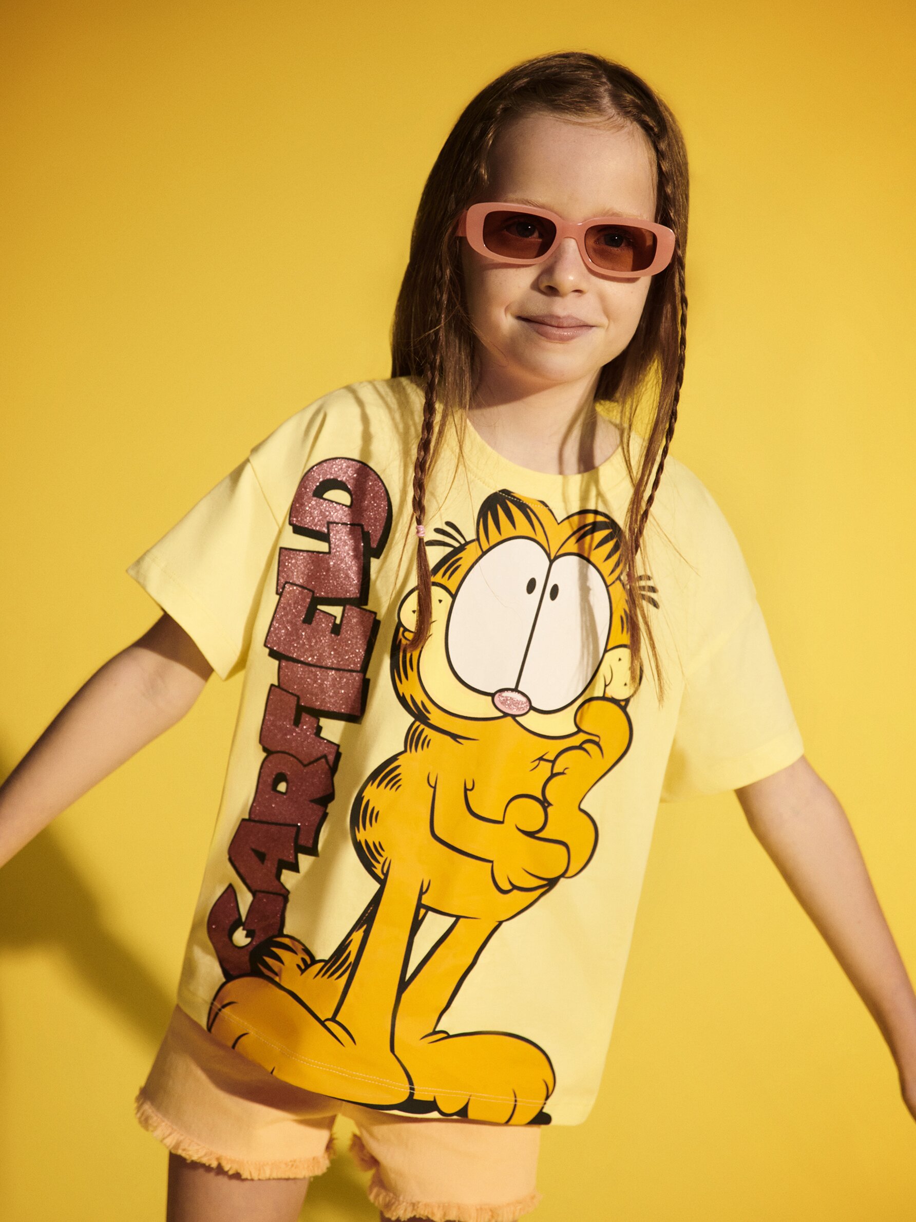 Camiseta maxiprint Garfield Nickelodeon Colaboraciones