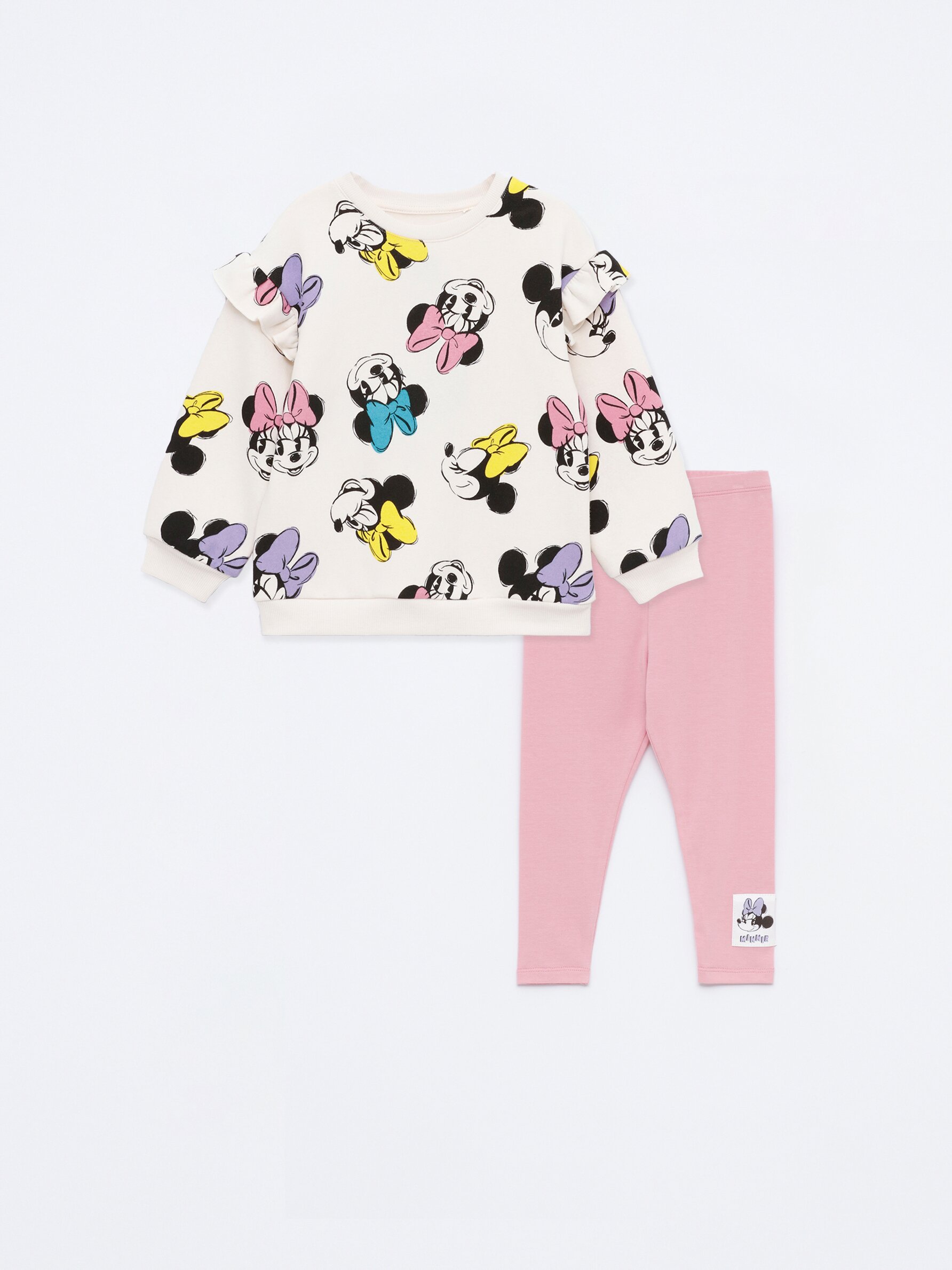 Minnie Mouse Disney sweatshirt and leggings