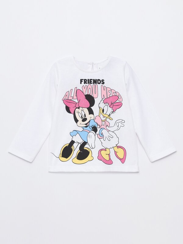Camiseta estampado Minnie Mouse y Daisy ©Disney
