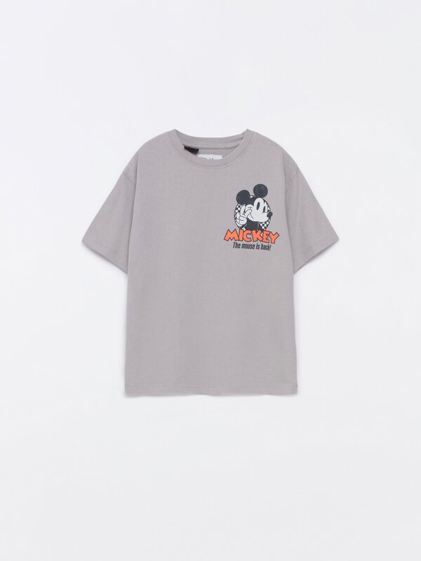 Mickey Mouse ©Disney büyük boy baskılı t-shirt