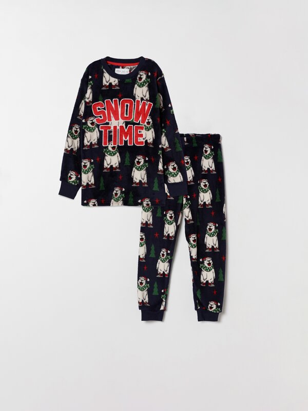 Pijama de Crăciun cu urși polari