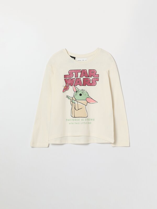 Zara baby yoda t hot sale shirt