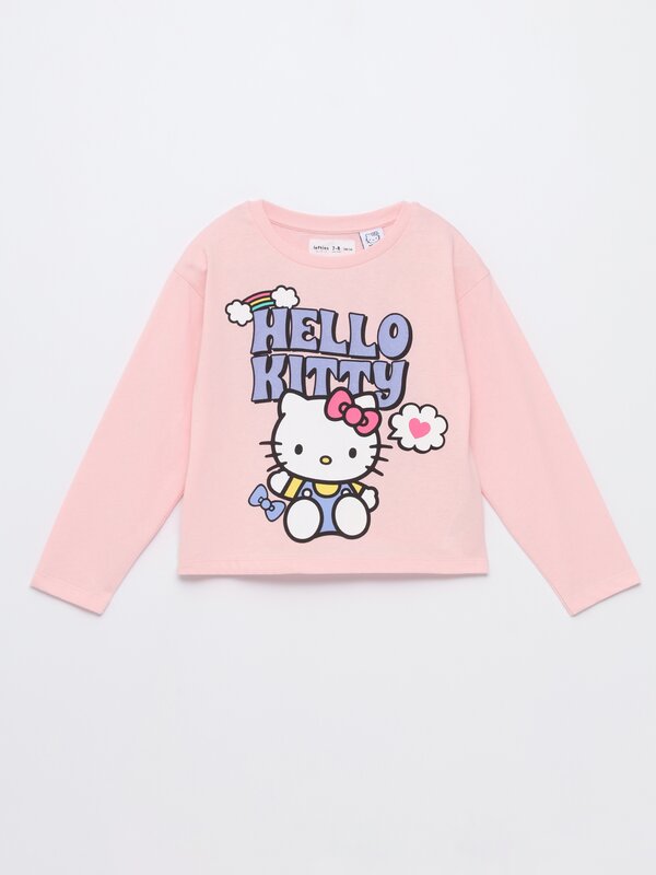 Camiseta con maxiestampado Hello Kitty ©Sanrio