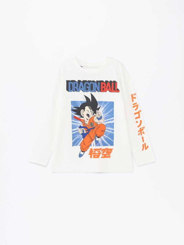 Goku Dragon Ball baskılı t-shirt