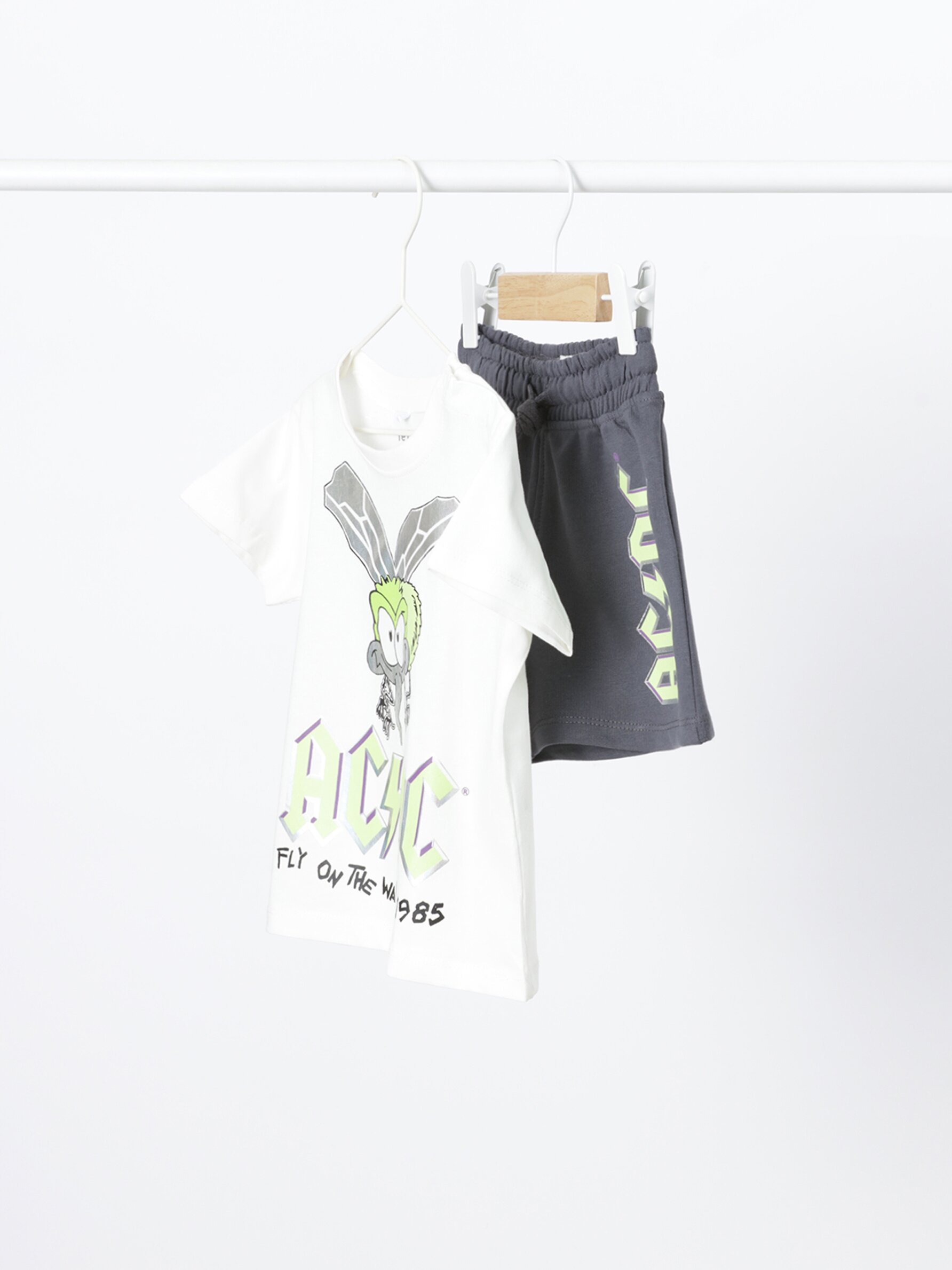 Conjunto de camiseta y bermuda ACDC - Camisetas - - Bebé Niño | 0 4 años - Niños - | Lefties ESPAÑA