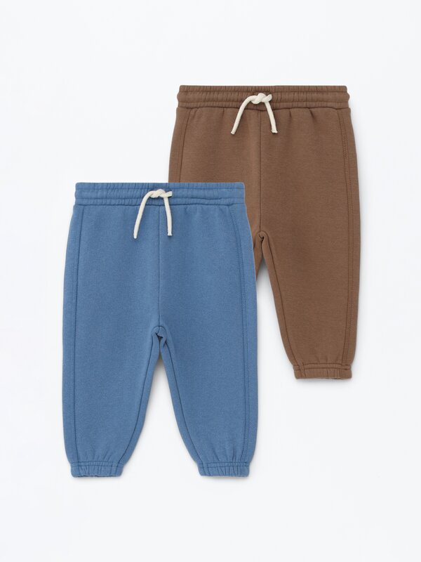 Pack of 2 plain tracksuit trousers