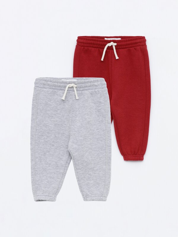 Pack of 2 plain tracksuit trousers