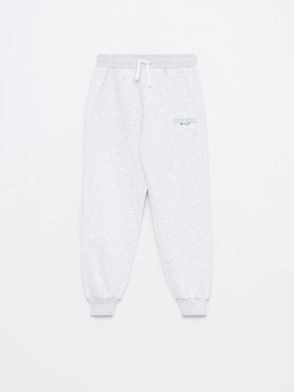 Printed tracksuit bottoms