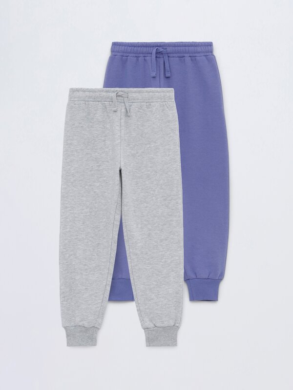 Pack de 2 pantalones de chándal básicos