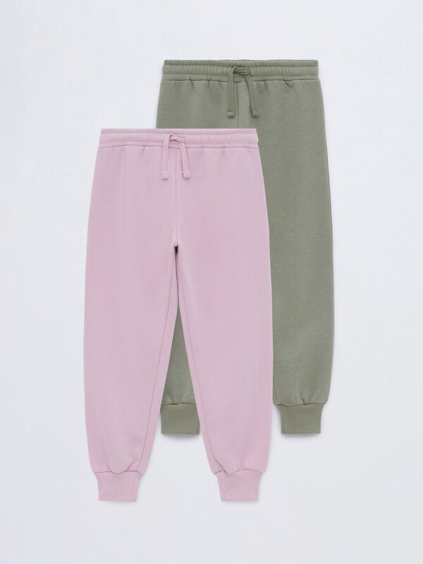 Pack de 2 pantalones de chándal básicos