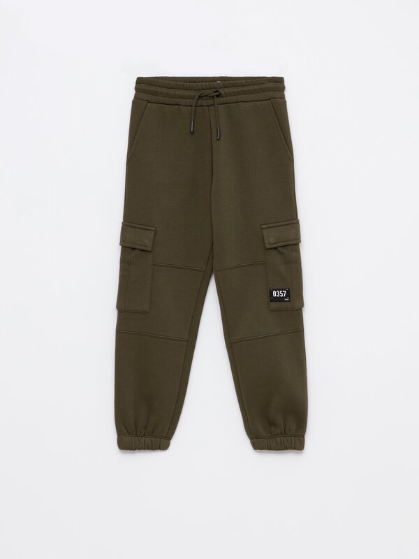 Cargo tracksuit bottoms
