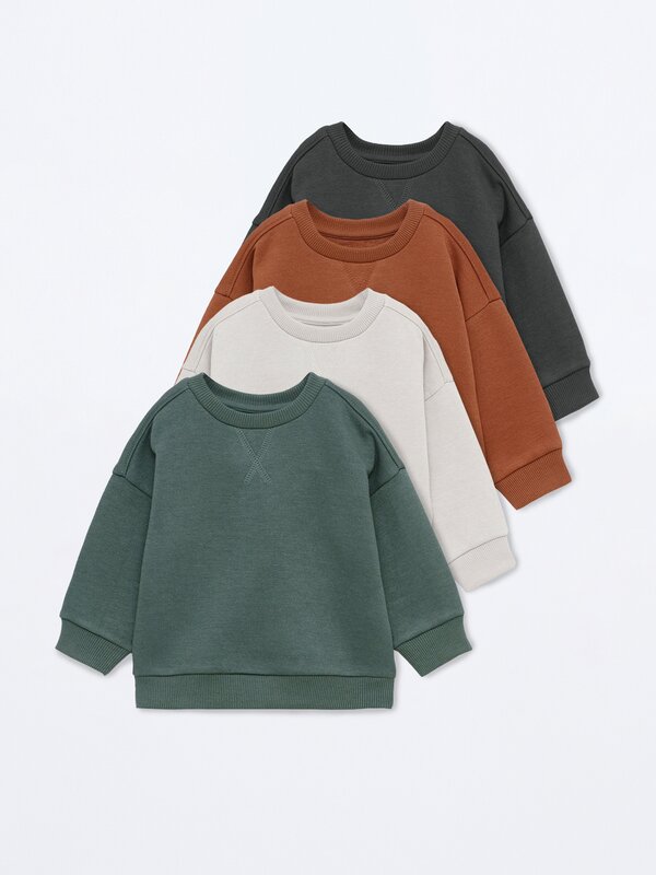 Pack of 4 basic sweatshirts