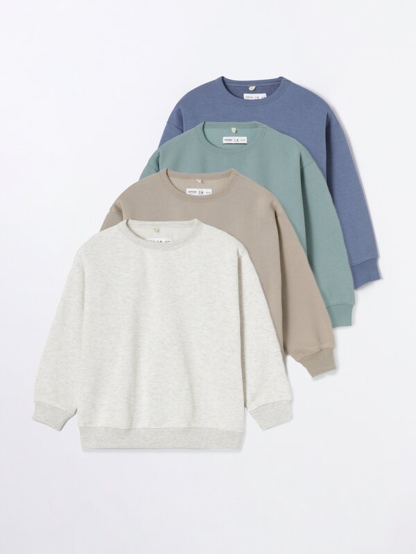 Pack of 4 basic sweatshirts
