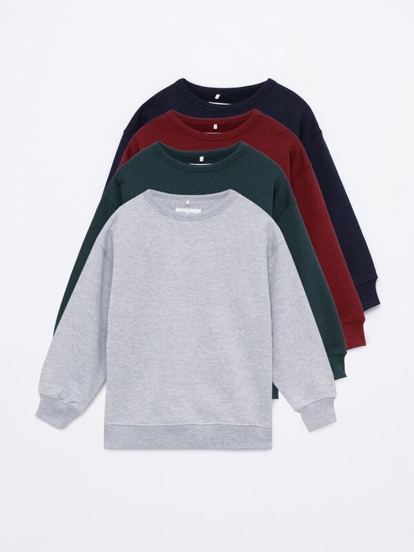 Pack de 4 sweatshirts básicas