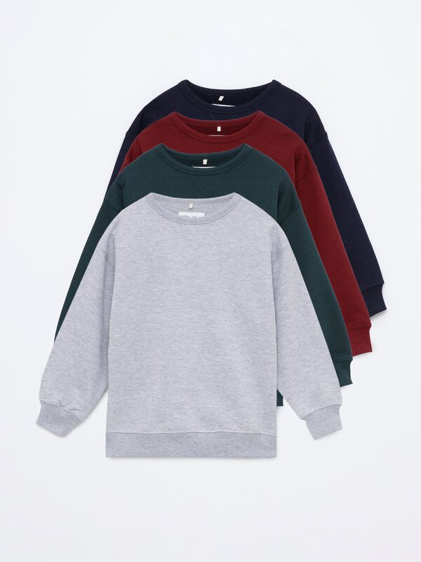 Pack of 4 basic sweatshirts