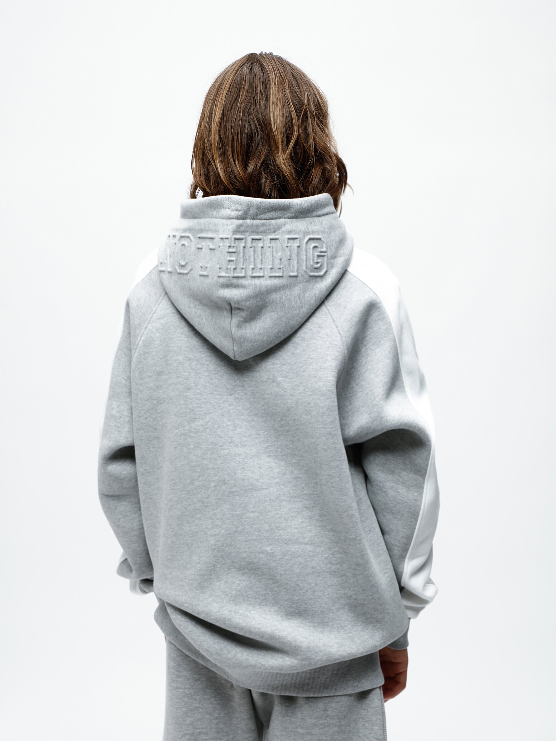 Gray clearance striped hoodie