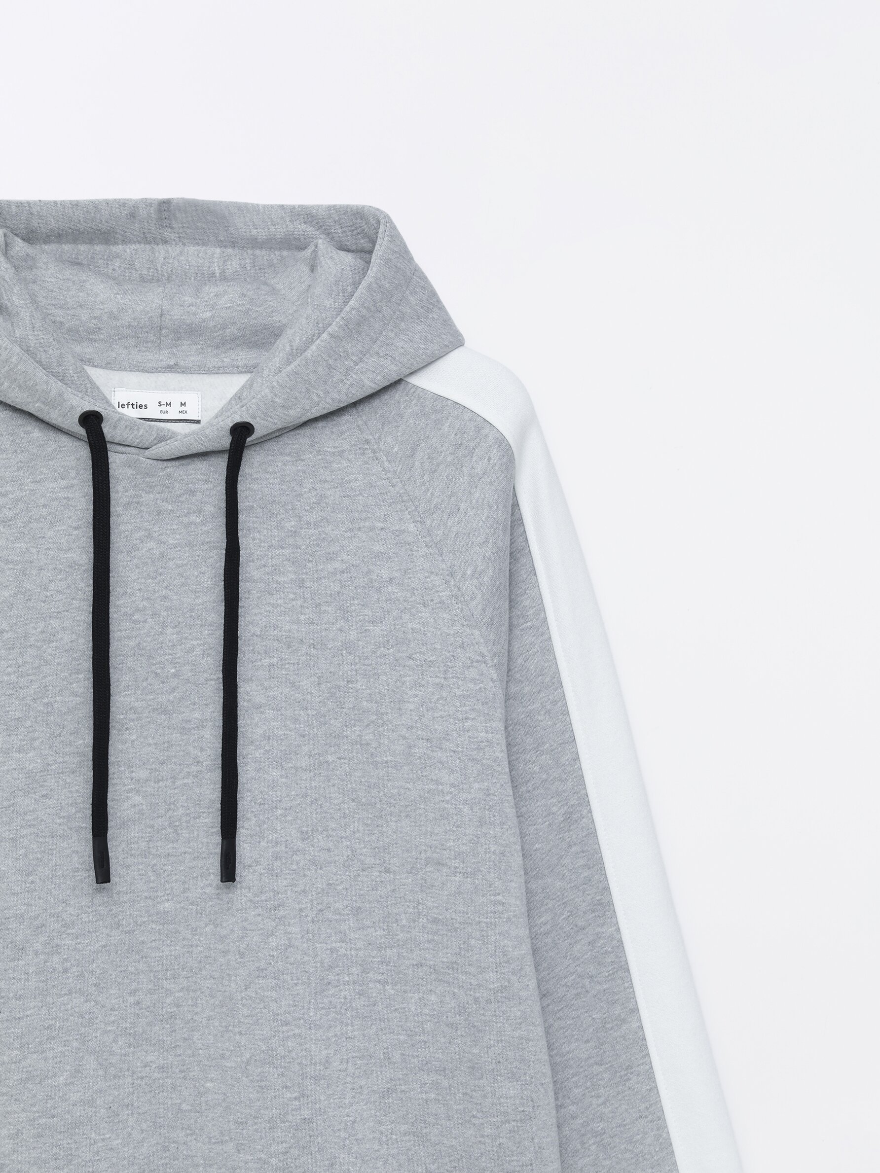 Grey clearance striped hoodie