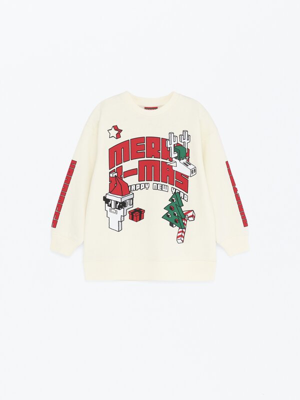 Pixelated Christmas sweatshirt