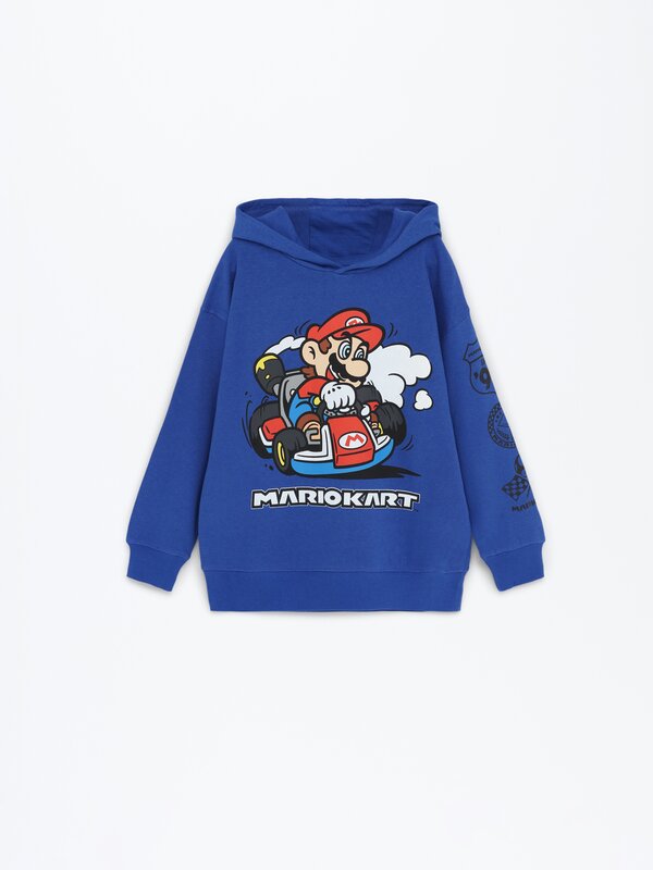 Super Mario™ Nintendo baskılı kapüşonlu sweatshirt
