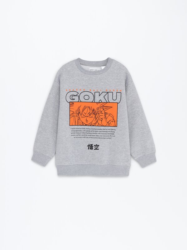 Goku Dragon Ball baskılı sweatshirt
