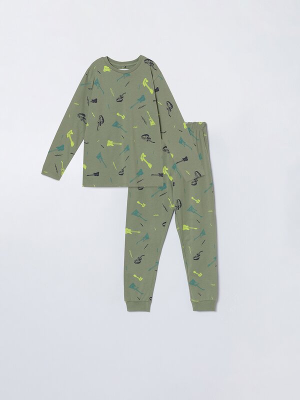 Conjunto de pijama estampado