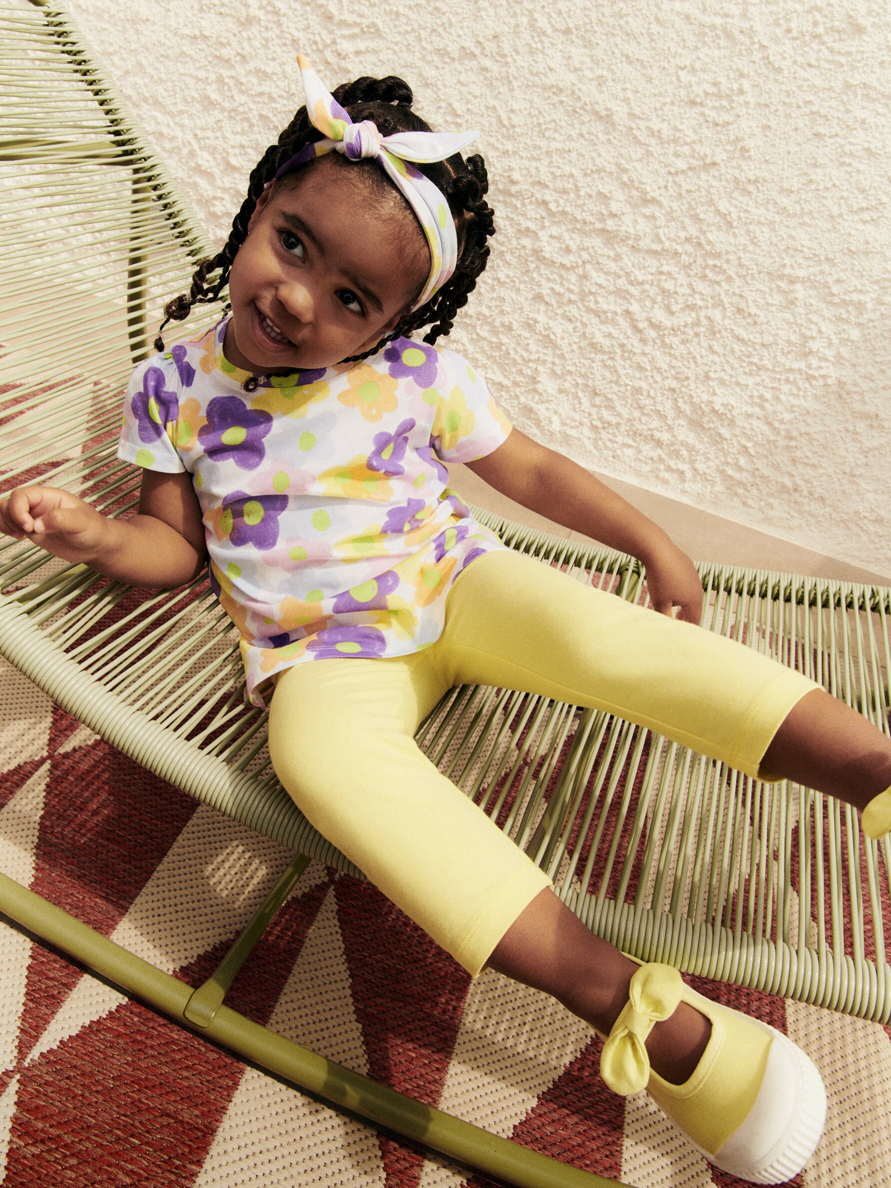 Printed T shirt and leggings 2 piece set