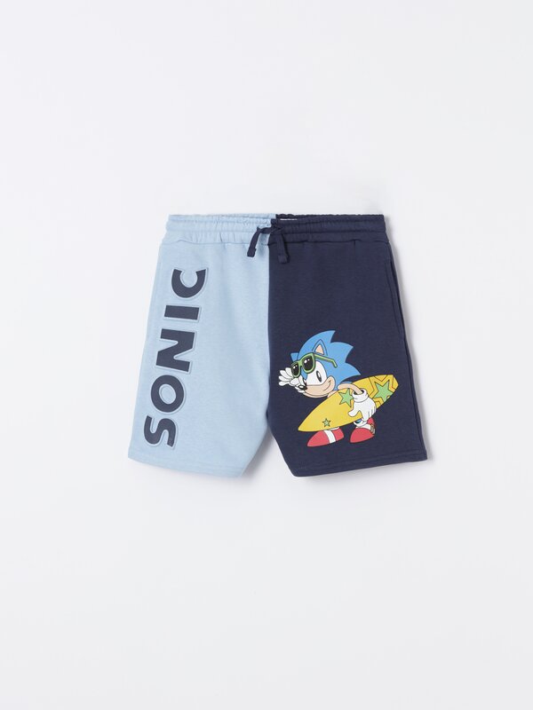 Sonic™ | SEGA colour block jogger Bermuda shorts
