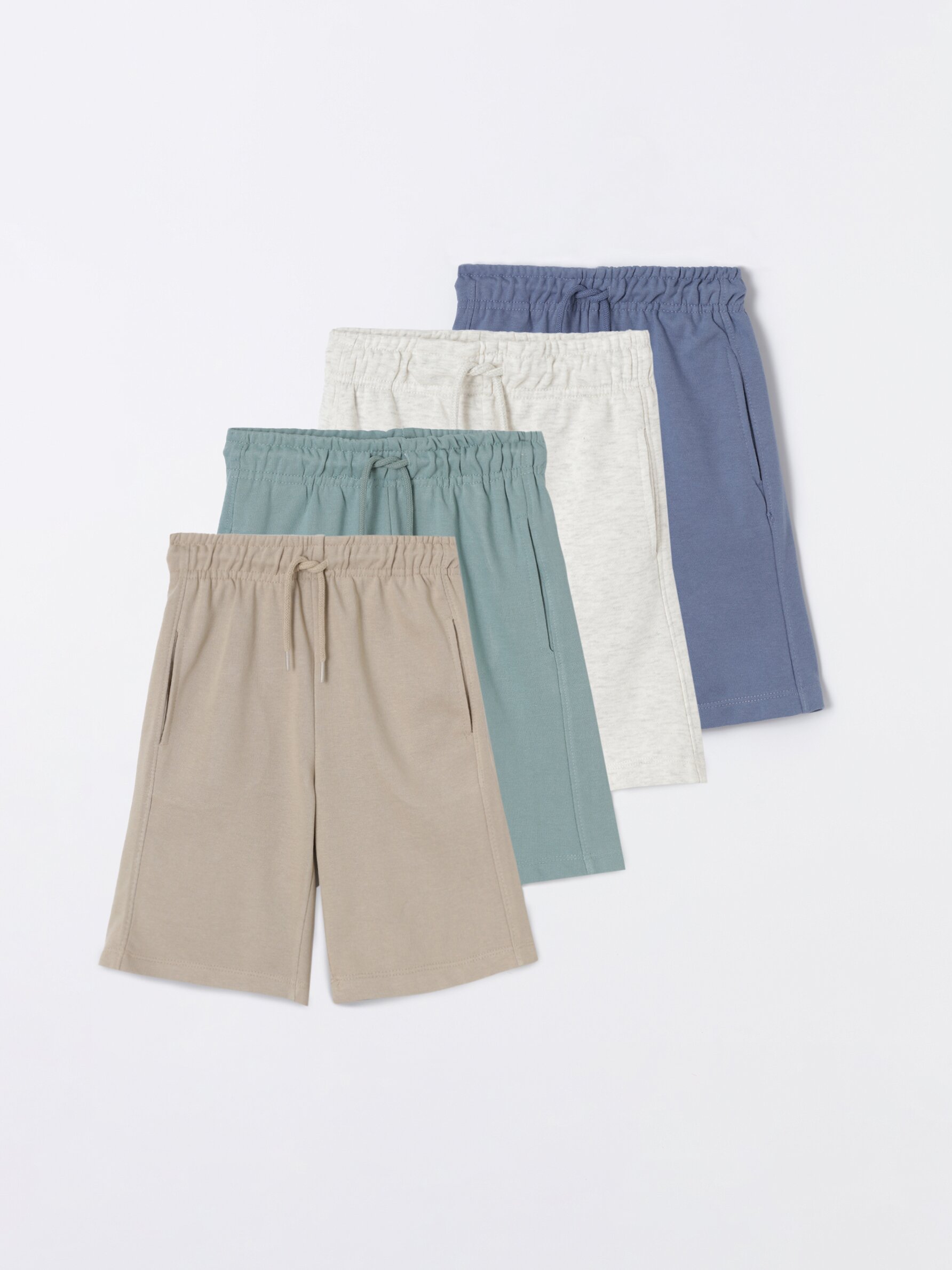 Pack de 4 bermudas b sicas de felpa