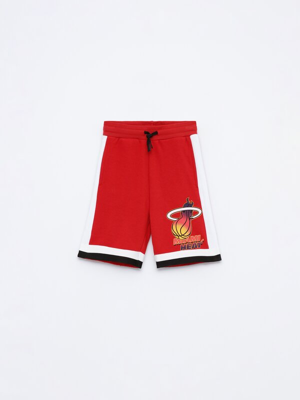 Miami Heat NBA plush Bermuda shorts