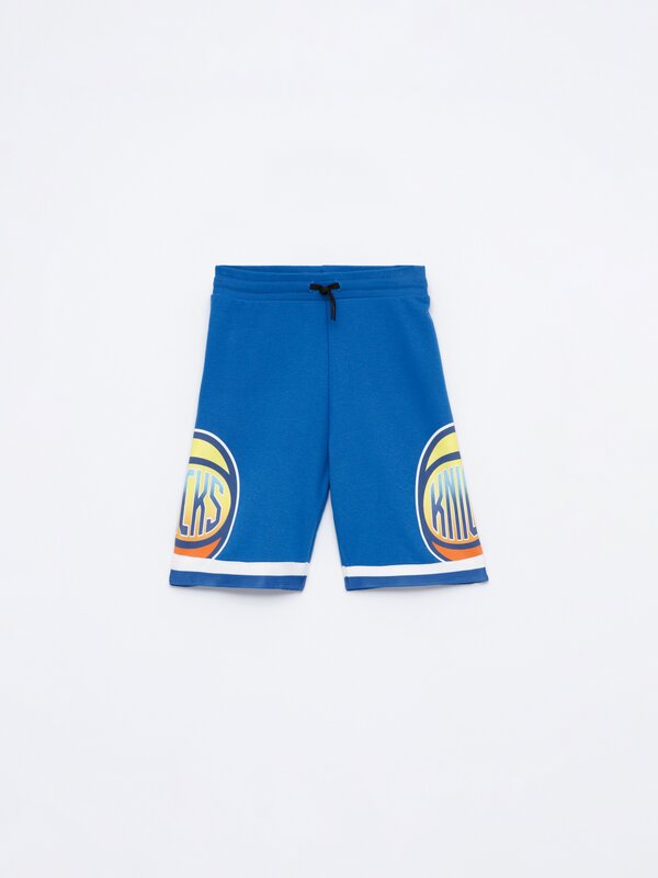 New York Knicks NBA plush Bermuda shorts