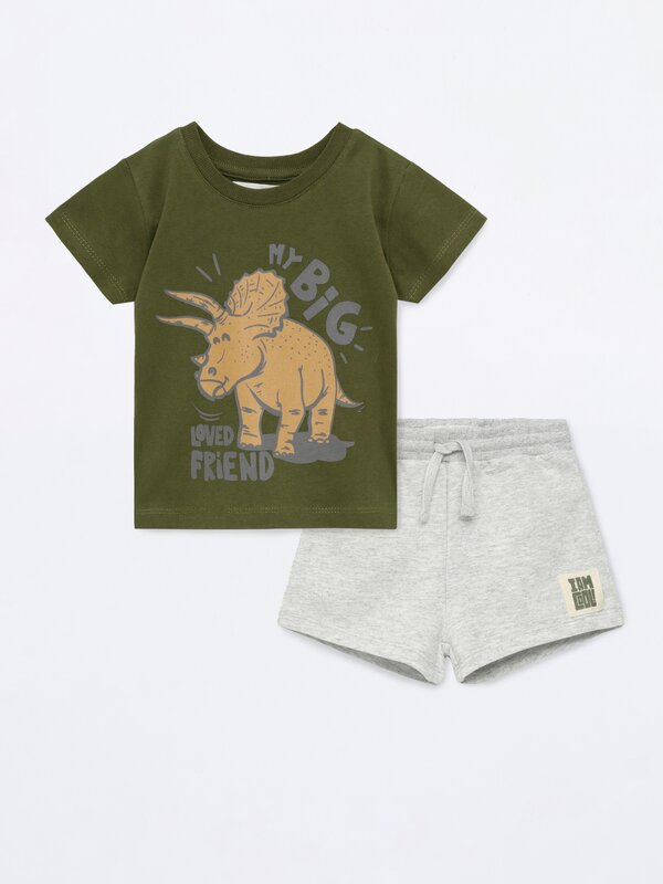 Printed Tshirt and Bermuda shorts set SALE up to 50 Baby Boy