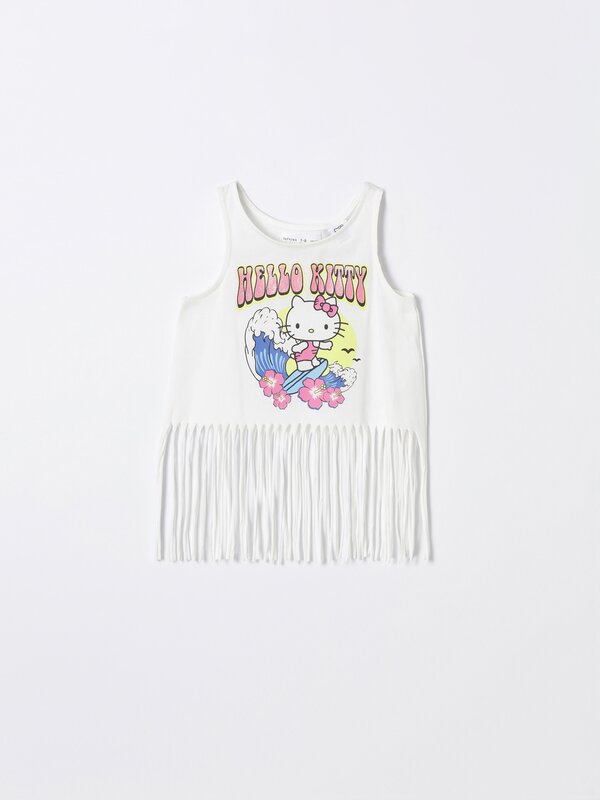Hello Kitty ©Sanrio T-shirt with fringing