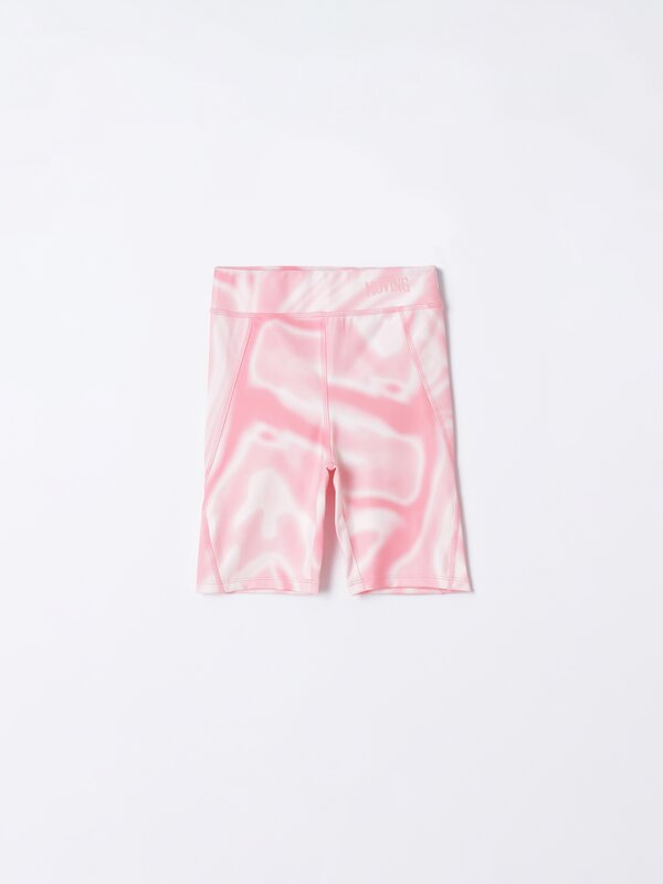 Printed cycling leggings