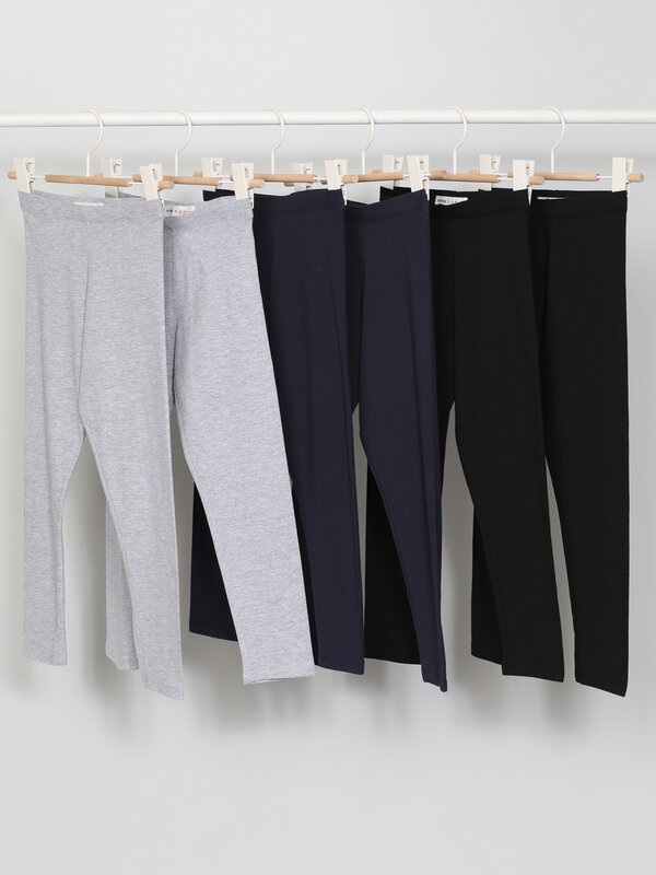 Pack de 6 leggings largos básicos