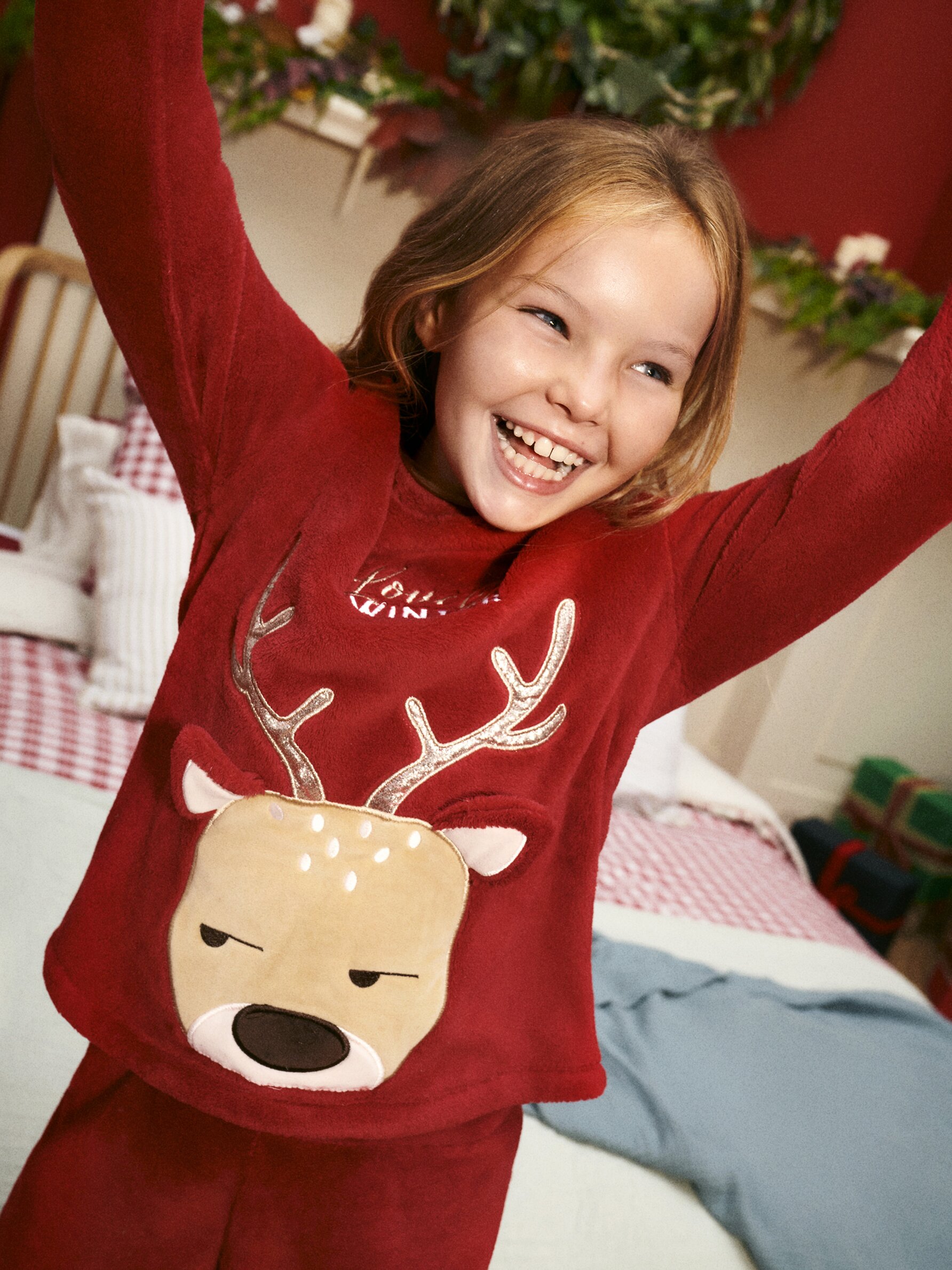 Christmas reindeer pyjama set