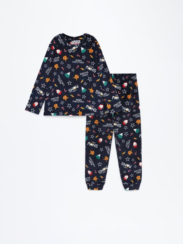 Niños | Pijama familiar terciopelo