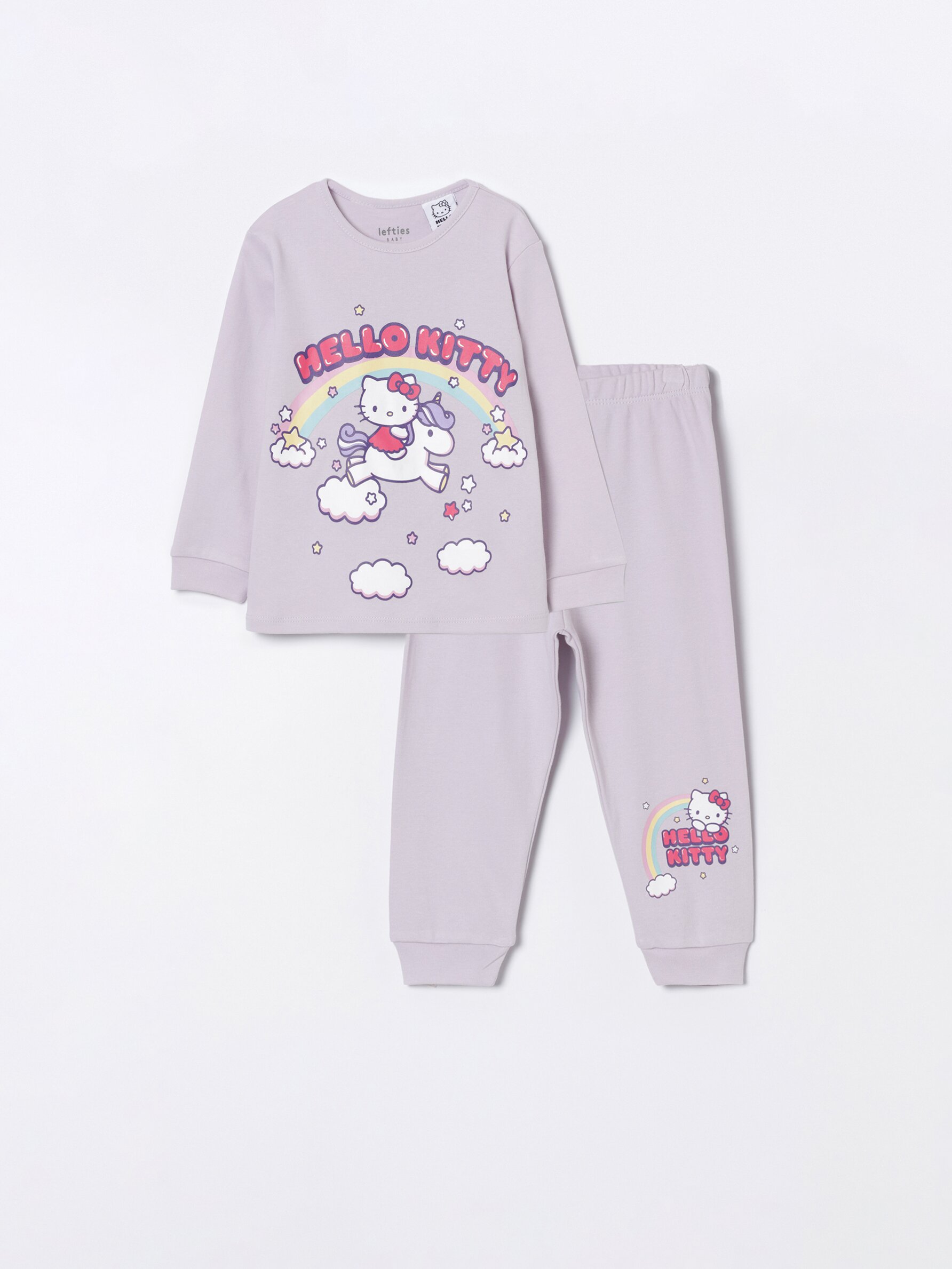 Hello Kitty Print Cotton Pyjama Set
