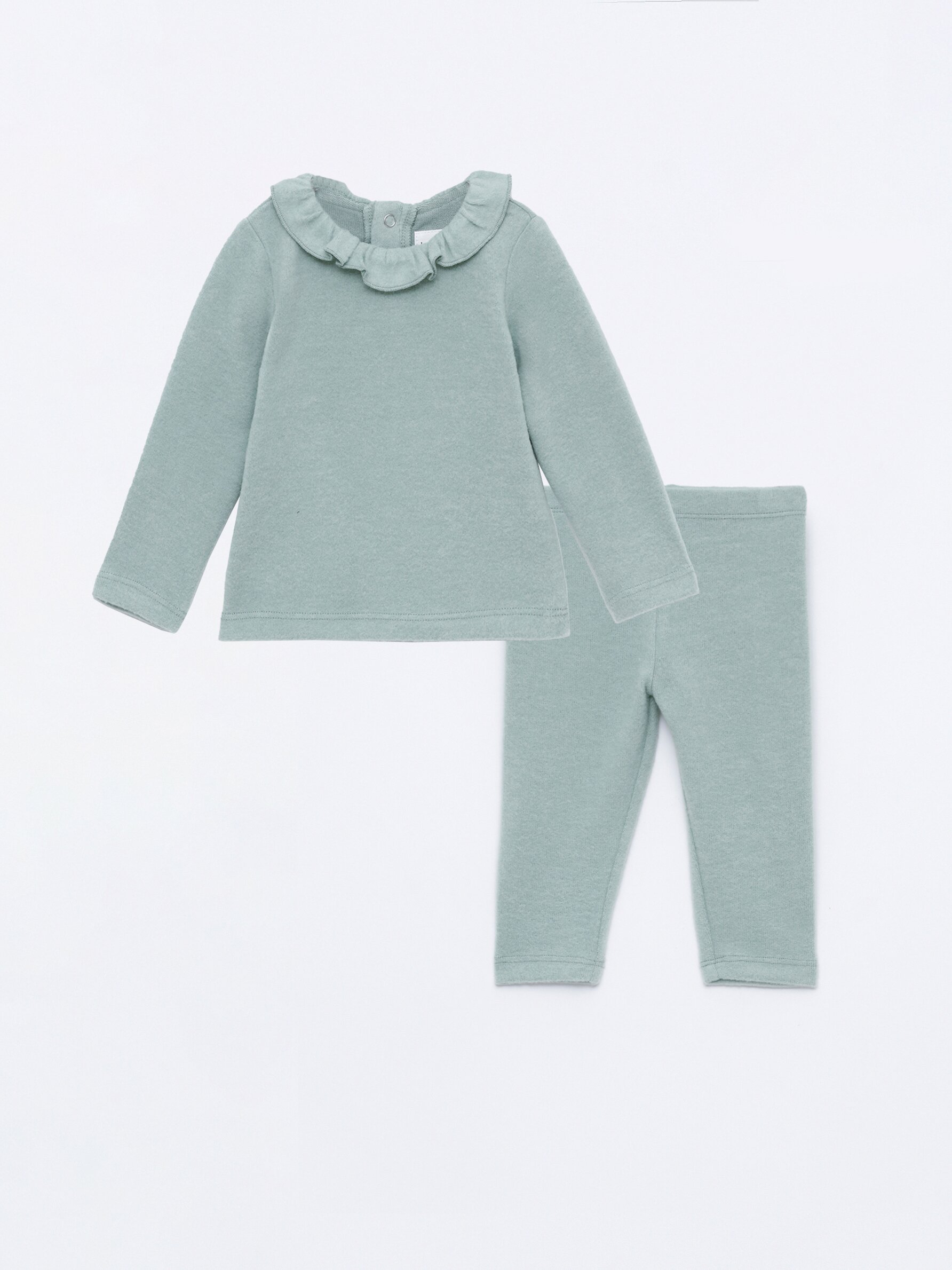 Knit sweater with ruffle trim and leggings co-ord - SETS - Newborn - Kids 